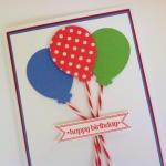 Birthday Card, Birthday Balloon Card